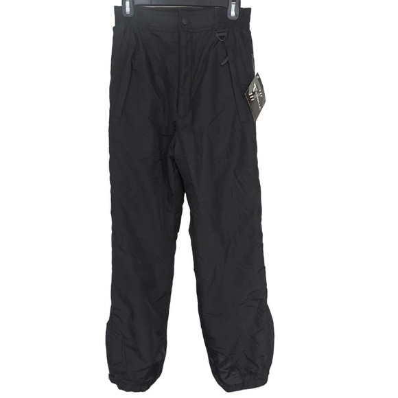 Tyrolia Mens Winter Snow Pants Black‎ Windbreaker S New - Picture 1 of 11